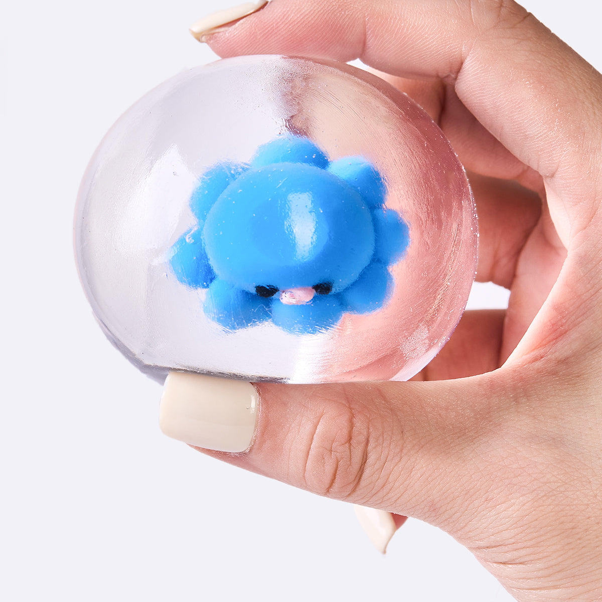 Nested Crystal Blue Octopus Taba Squishy - Image 3