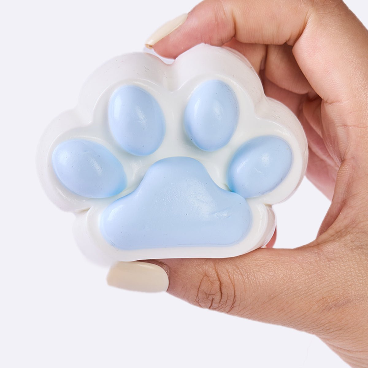 100g White-blue Paw Taba Squishy - Image 3