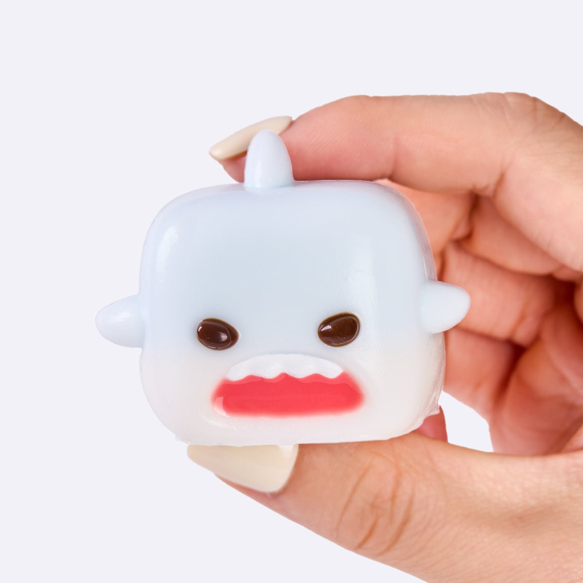 Light Blue Shark Cube Taba Squishy - Image 4