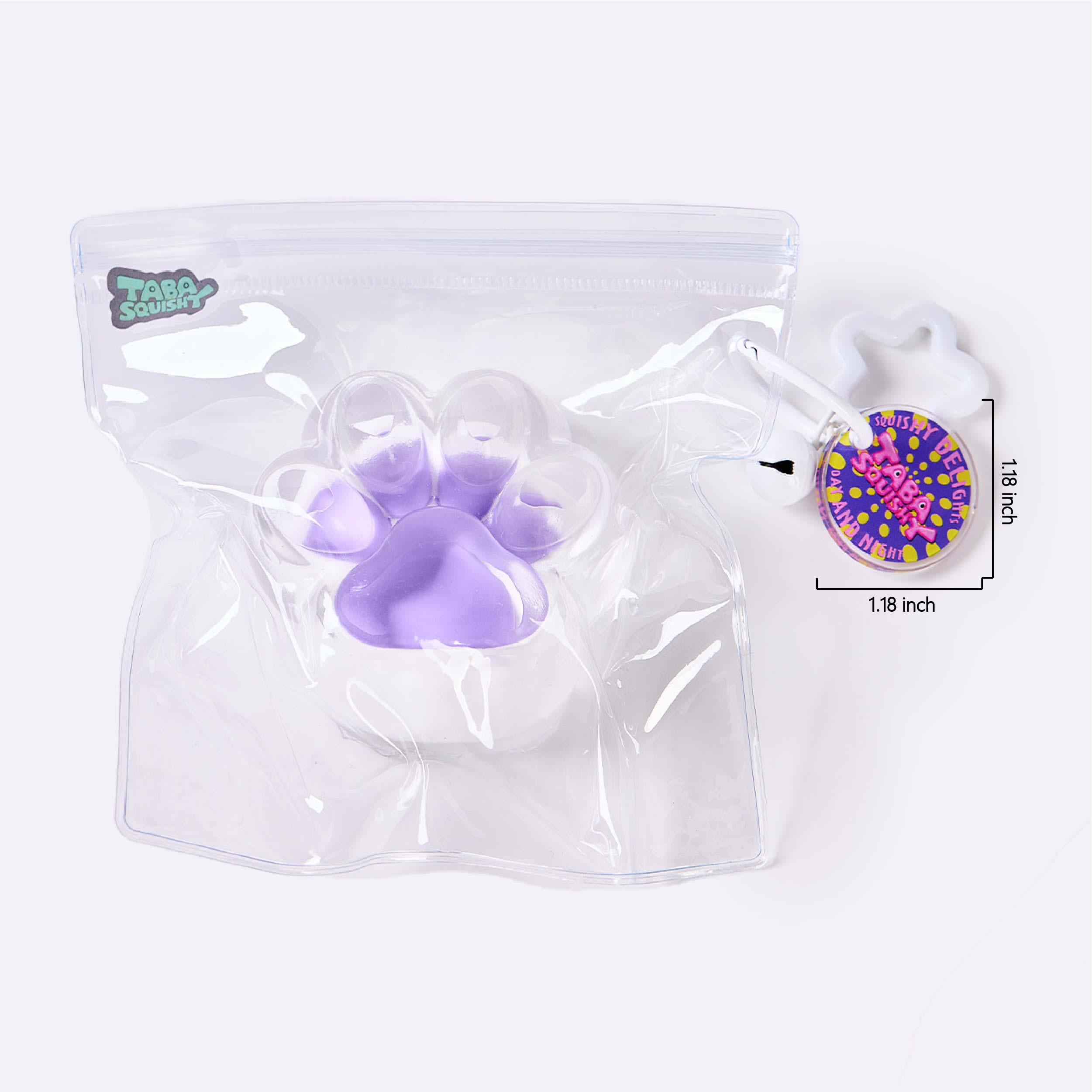 Nested Crystal-purple Paw Taba Squishy - Image 6