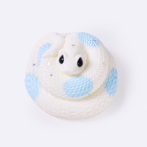 White-blue Snake Taba Squishy