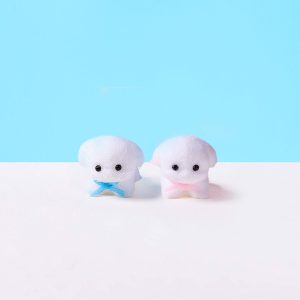 Flocked Mini Dog Set Taba Squishy
