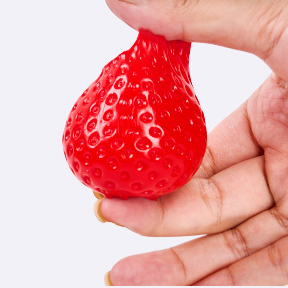 Red Strawberry Taba Squishy - Playdough Like - Image 3