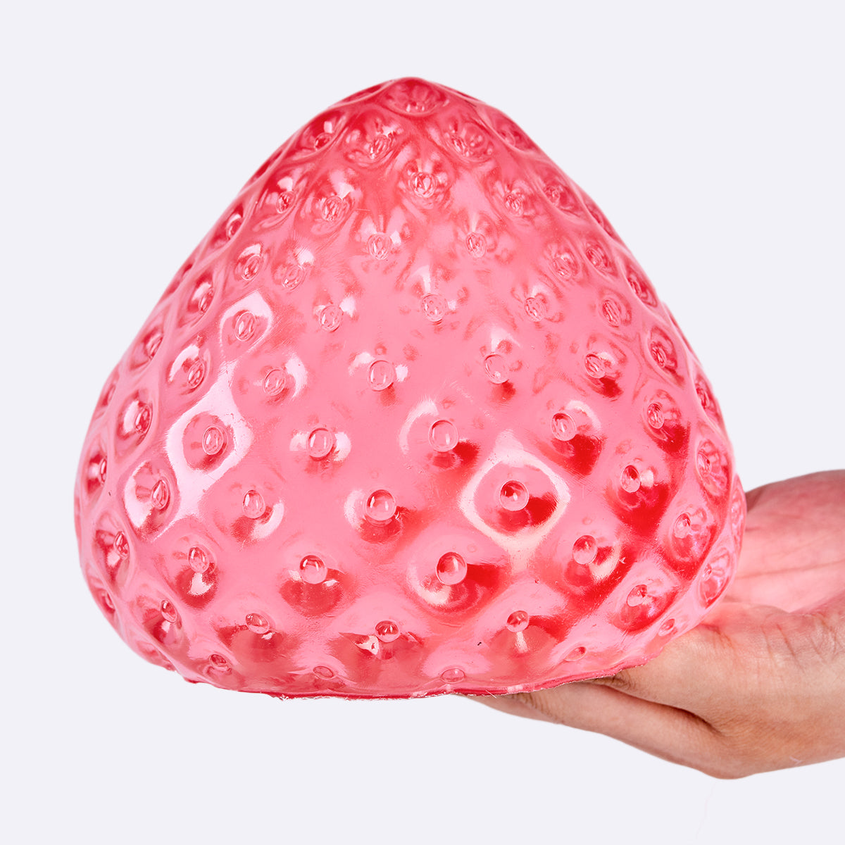 Jumbo Clear-red Strawberry Taba Squishy - Image 4