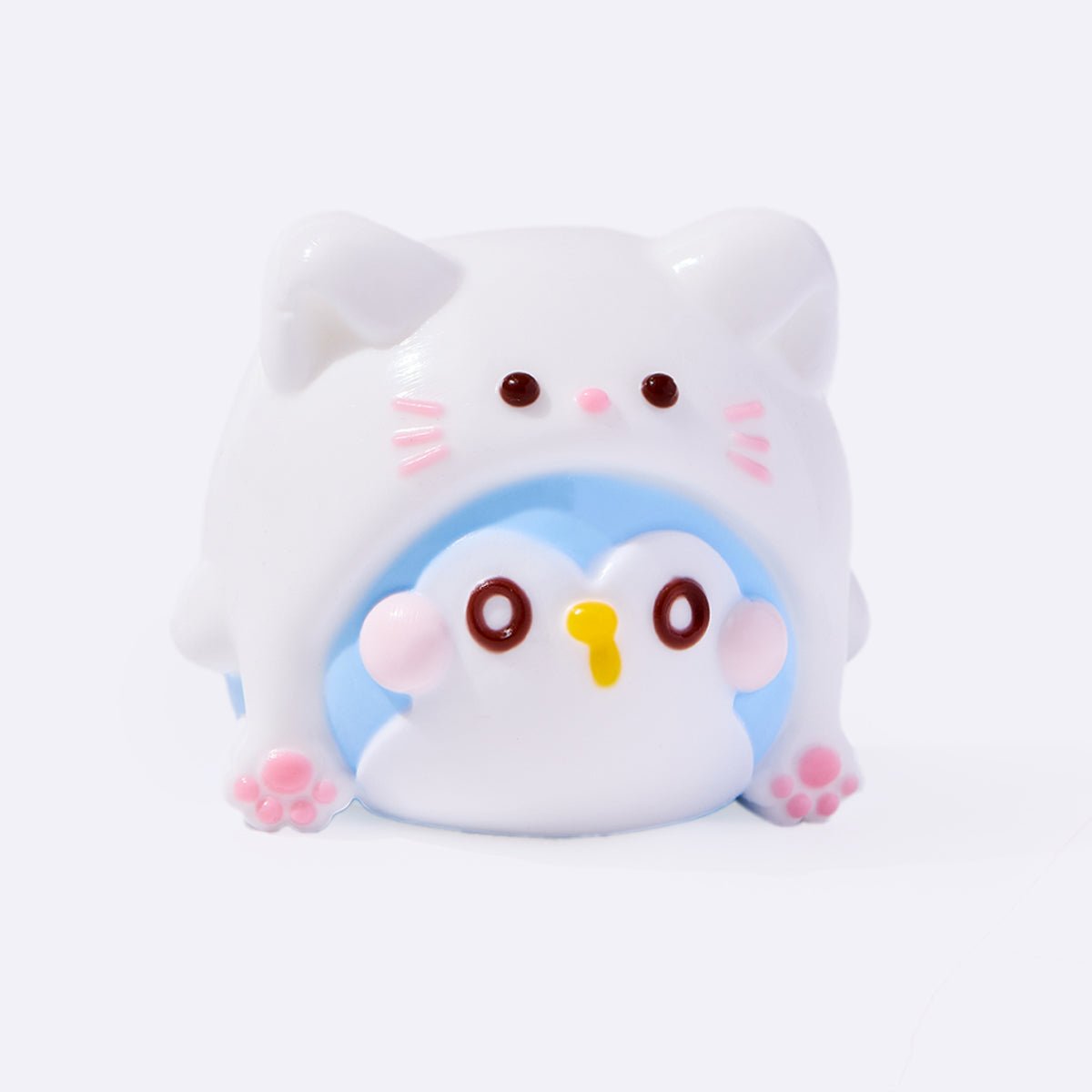 Cute Penguin with Kitten Hat