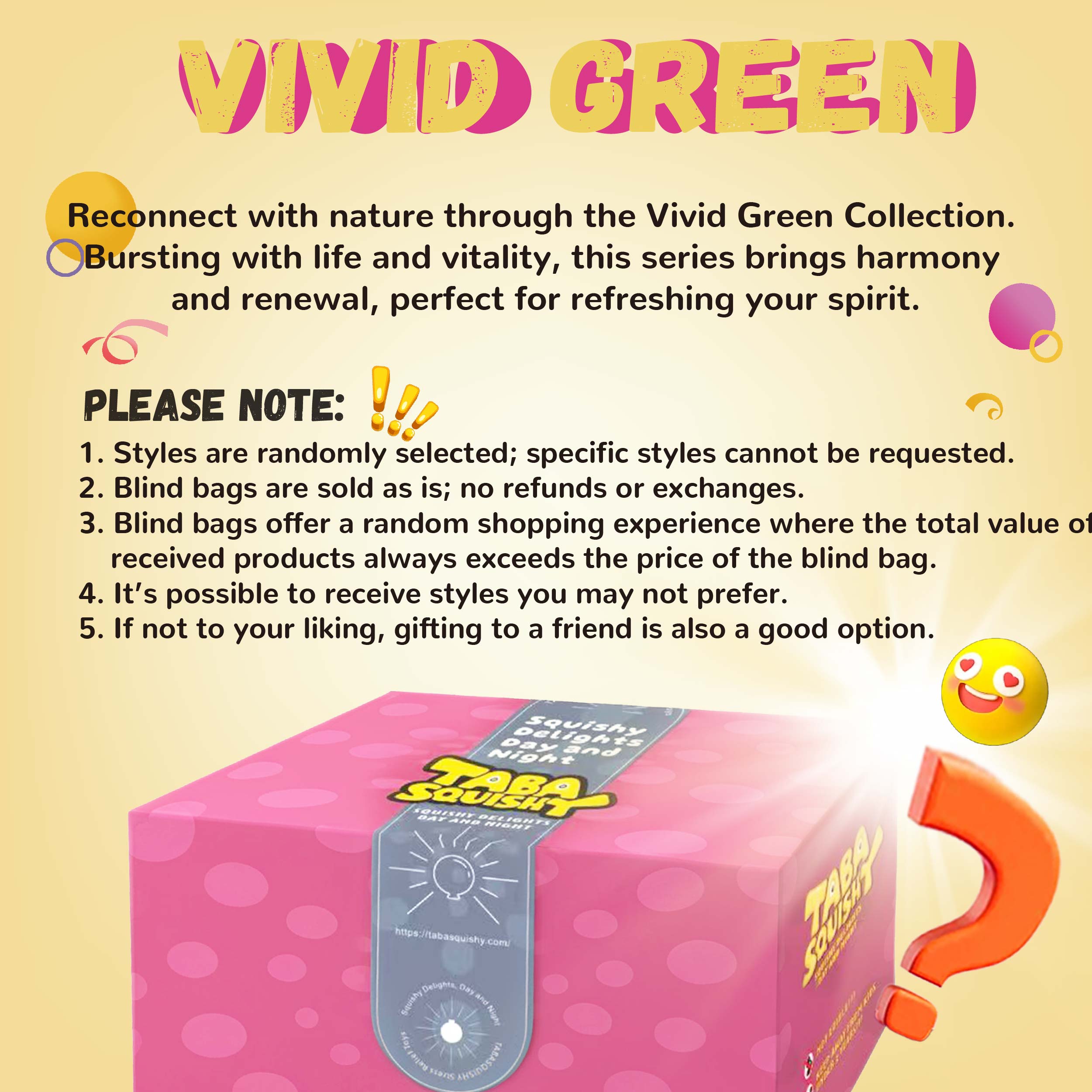 Green Blind Bag Taba Squishy - Image 2