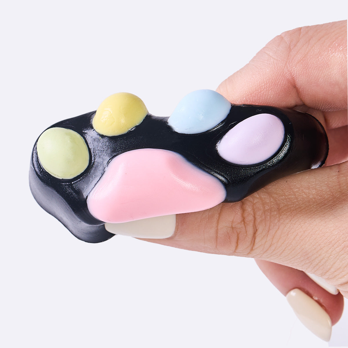 45g Black-colorful Paw Taba Squishy - Image 2