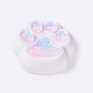 Jumbo White-bling Paw Taba Squishy