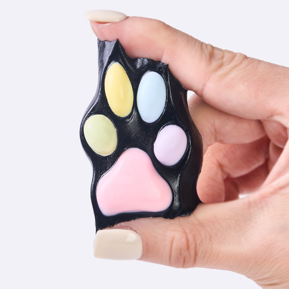 45g Black-colorful Paw Taba Squishy - Image 4