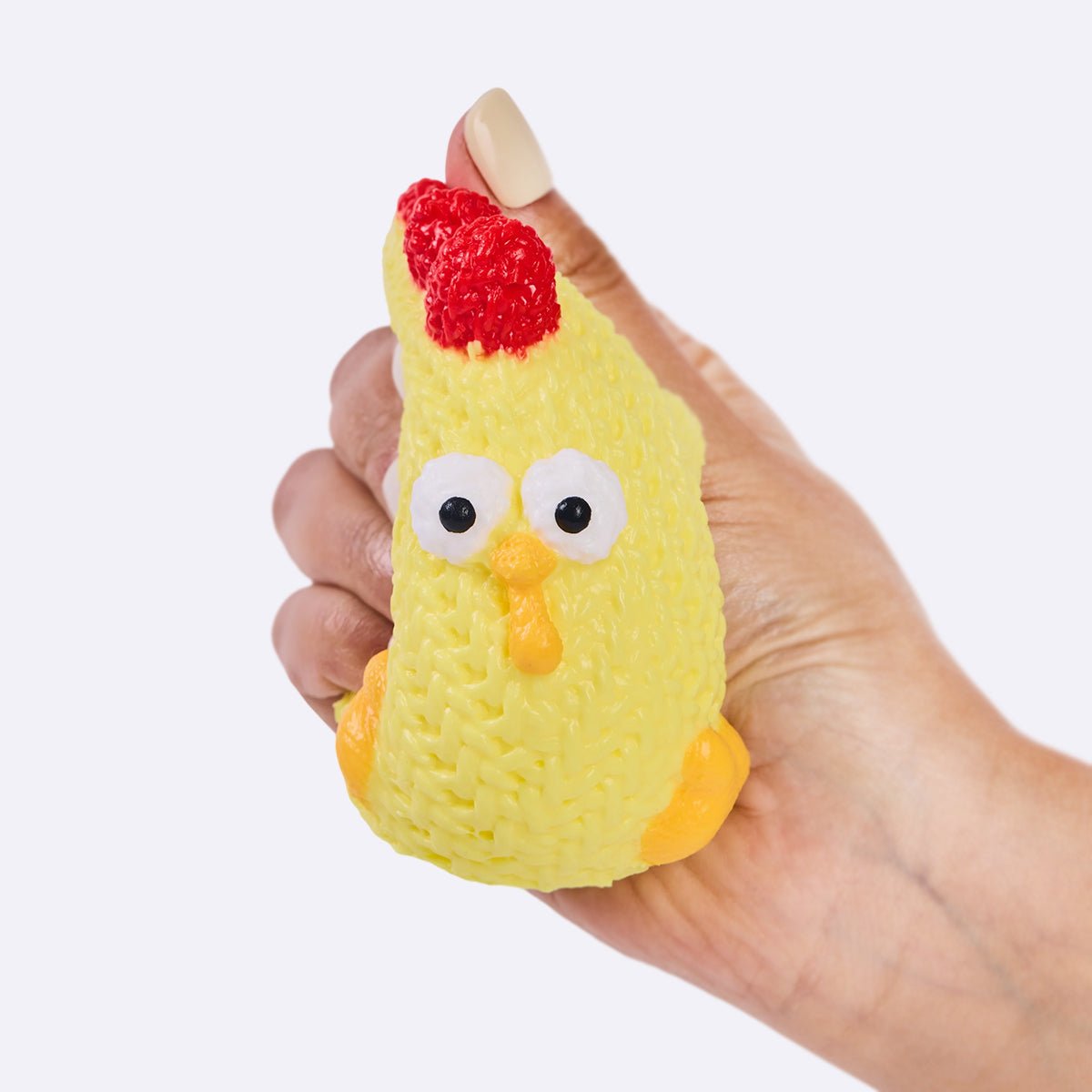 Knitted Yellow Chick Taba Squishy - Image 4