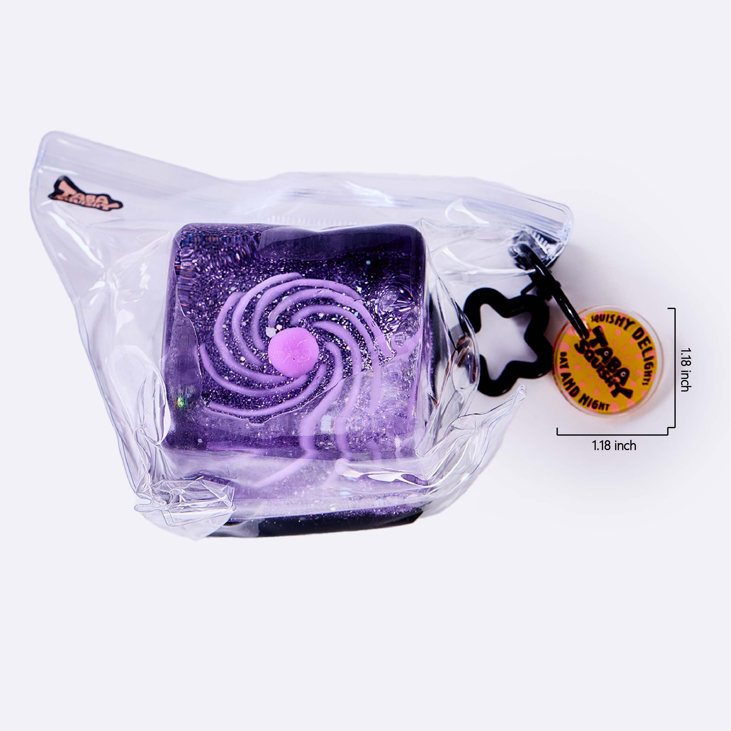 Nested Light Purple Space Ice Cube Taba Squishy - Image 6