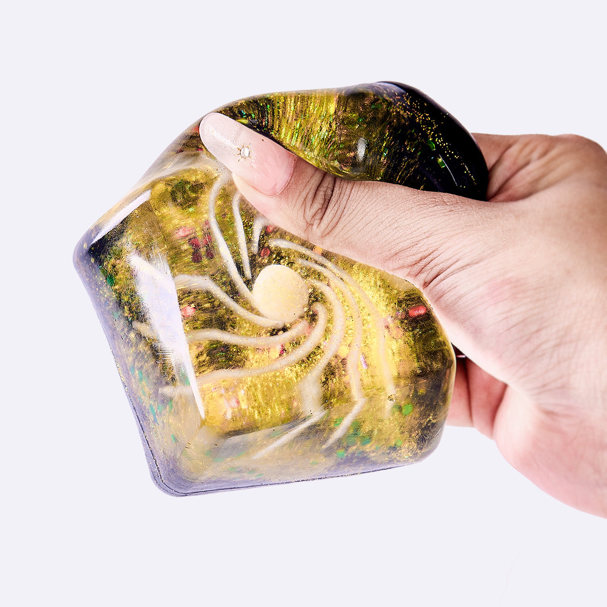 Nested Gold Space Ice Cube Taba Squishy - Image 2