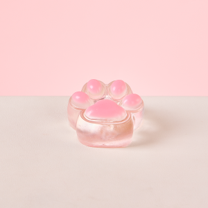 Transparent-pink Paw Taba Squishy