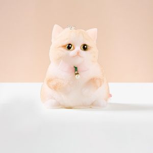 Flocked Jumbo Kitty Cat Taba Squishy