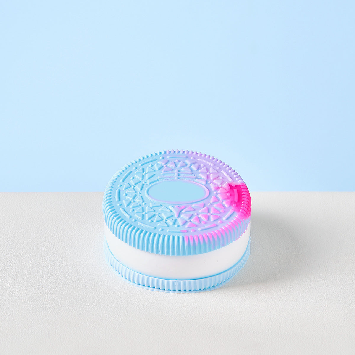 Blue-white Cookie Sandwich Taba Squishy