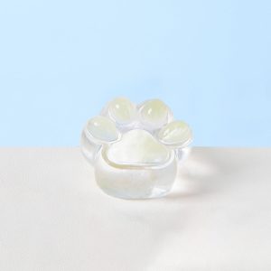Transparent-green Paw Taba Squishy