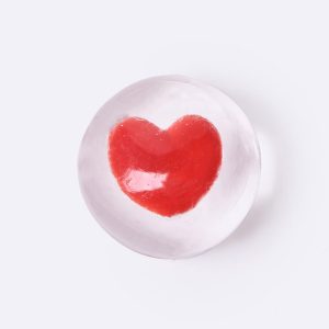 Nested Crystal Red Heart Taba Squishy