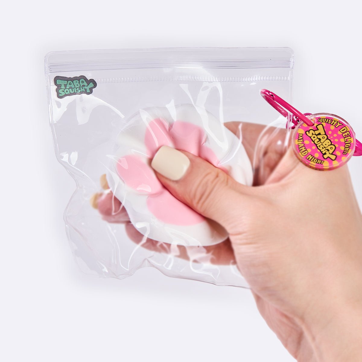 45g White-pink Paw Taba Squishy - Image 5