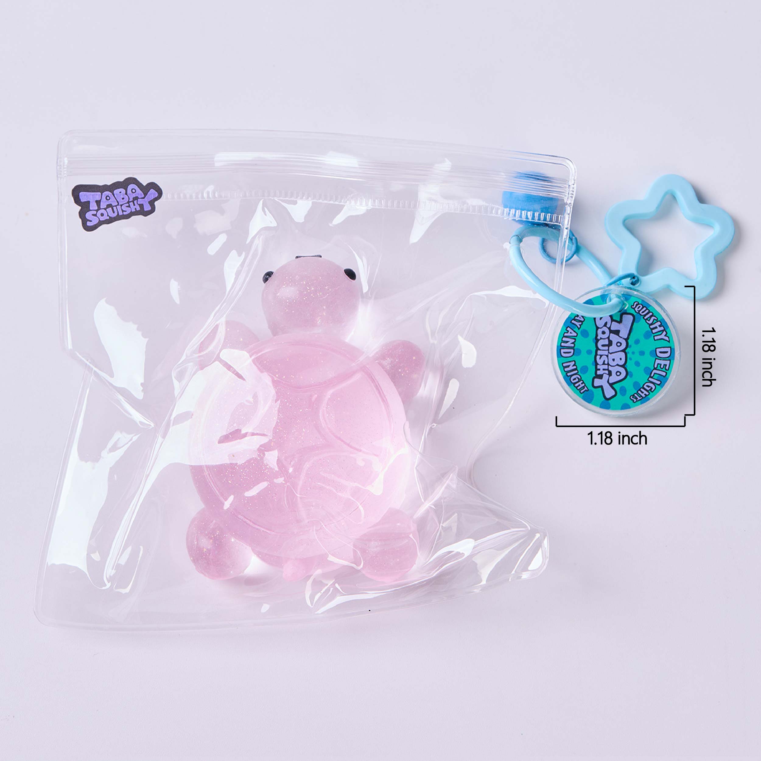 Glitter Transparent-pink Turtle Taba Squishy - Image 7