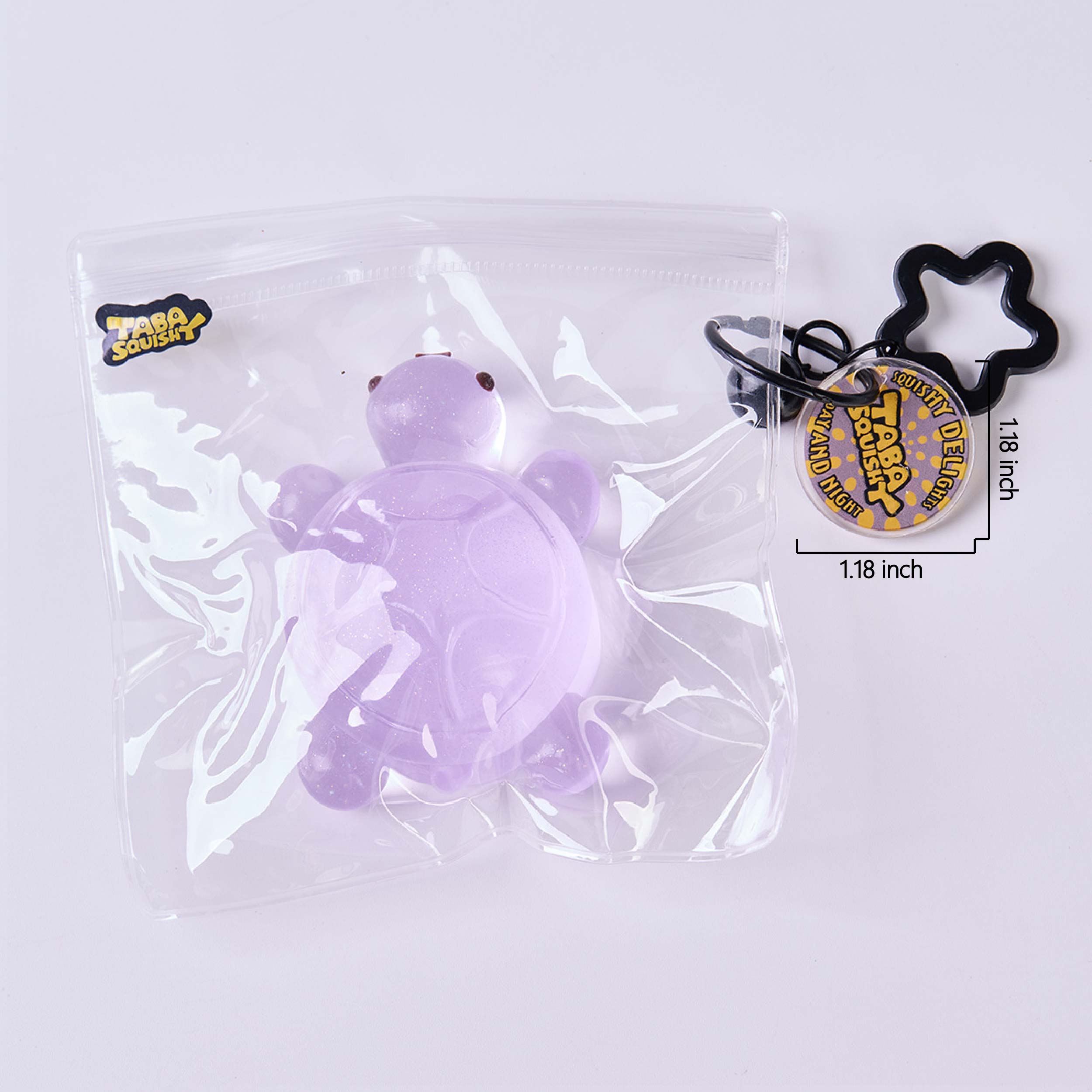 Glitter Transparent-purple Turtle Taba Squishy - Image 6
