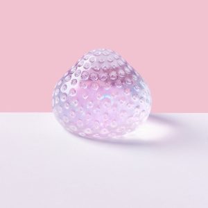 Blingbling Purple Strawberry Taba Squishy
