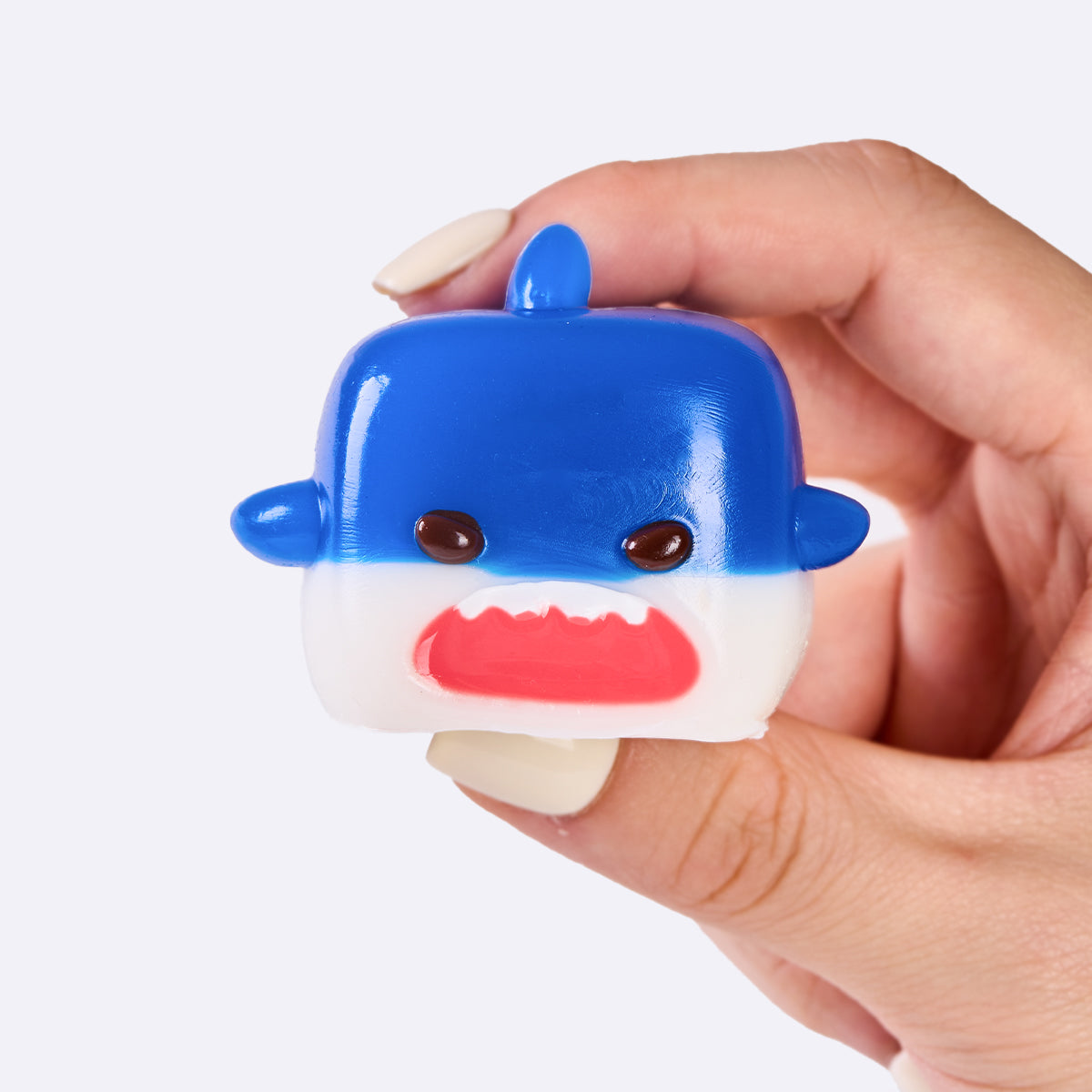 Dark Blue Shark Cube Taba Squishy - Image 4