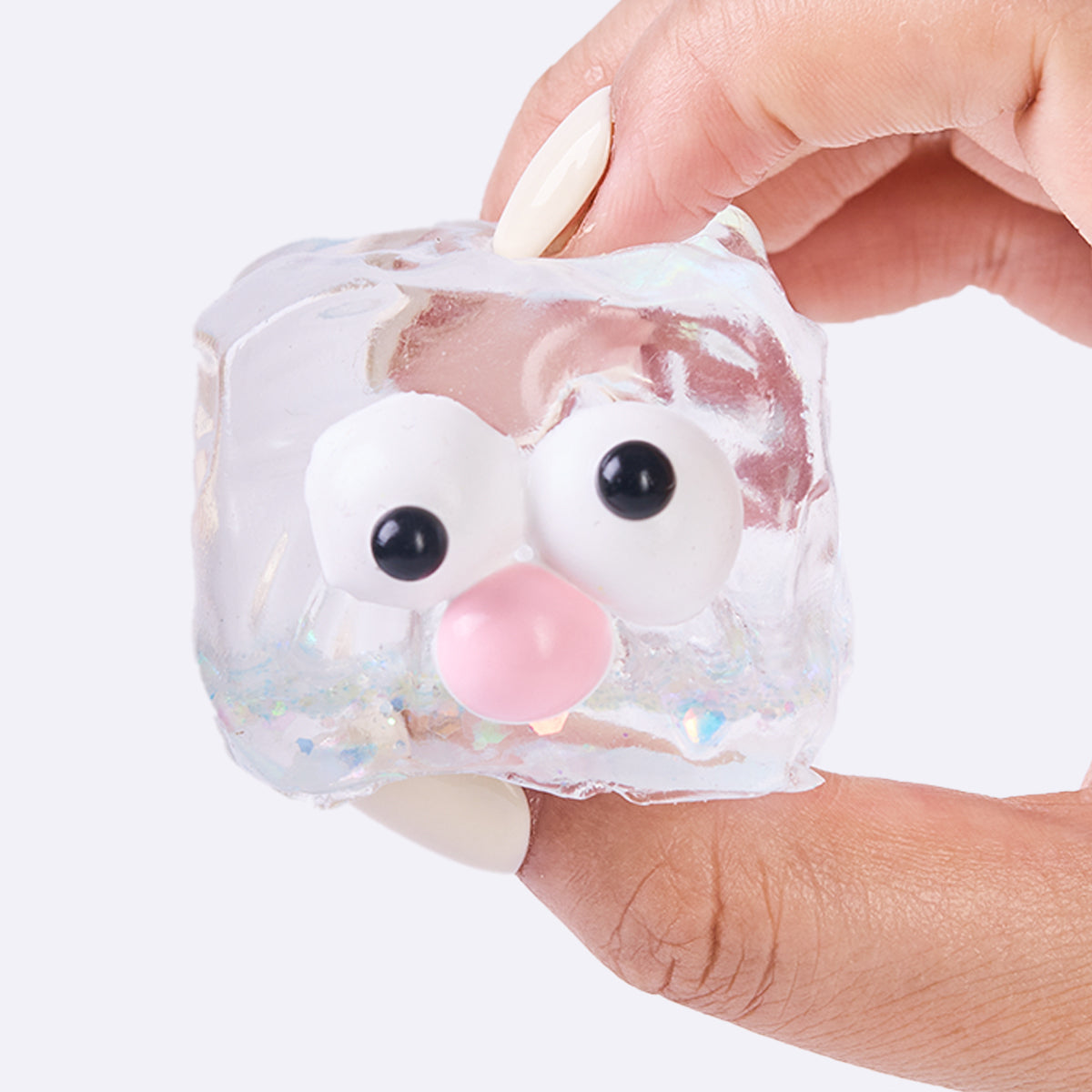 Funny Transparent-colorful Ice Cube Taba Squishy - Image 3