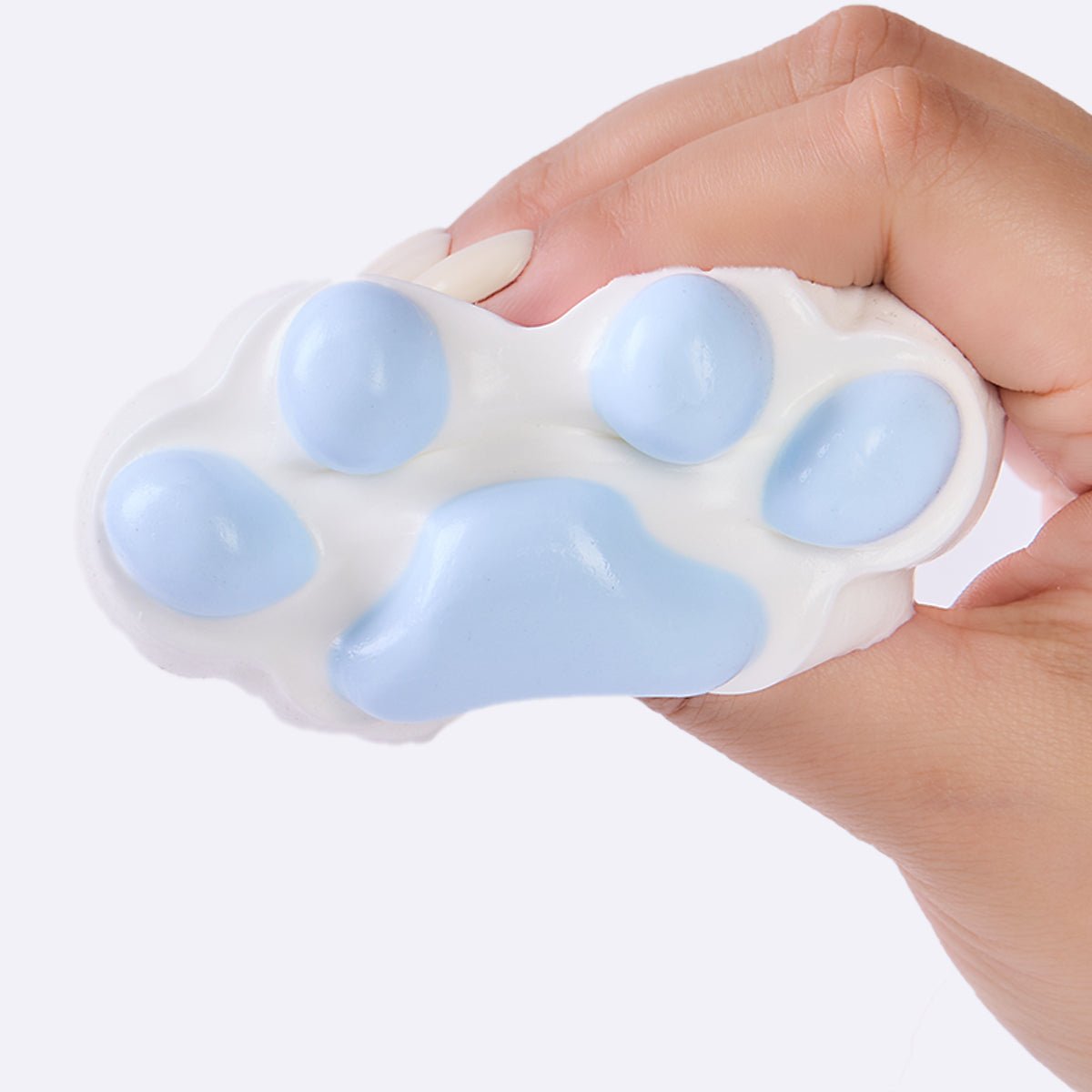 100g White-blue Paw Taba Squishy - Image 2