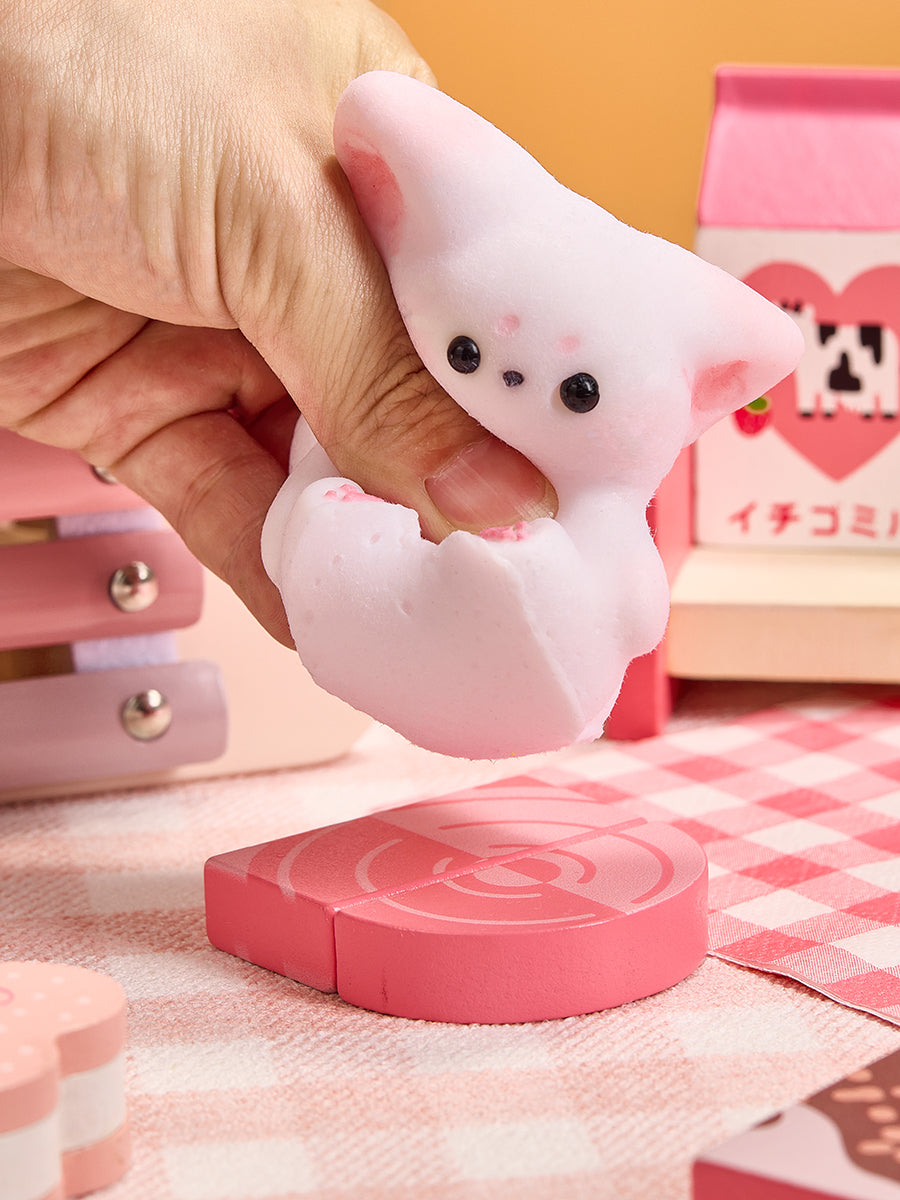 Flocked Cute Fox Taba Squishy - Image 2