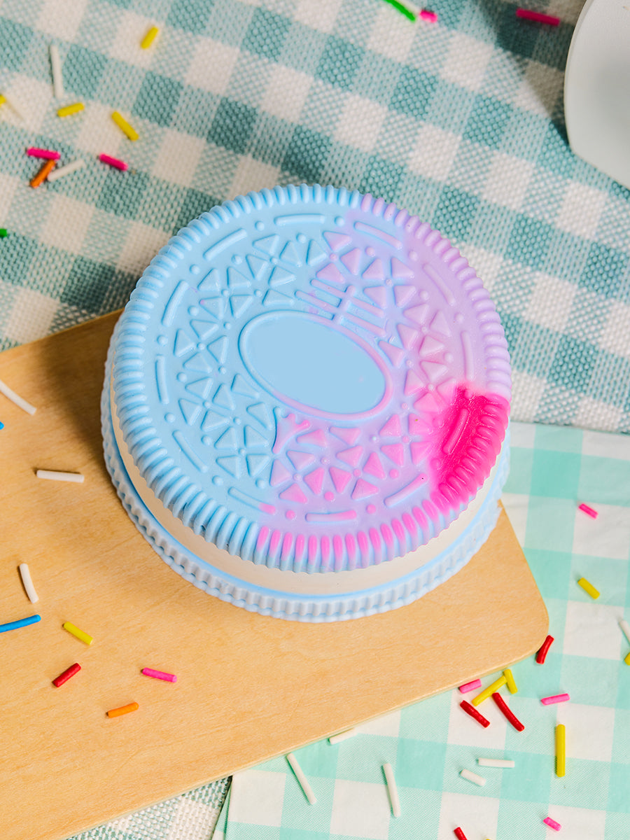 Blue-white Cookie Sandwich Taba Squishy - Image 6