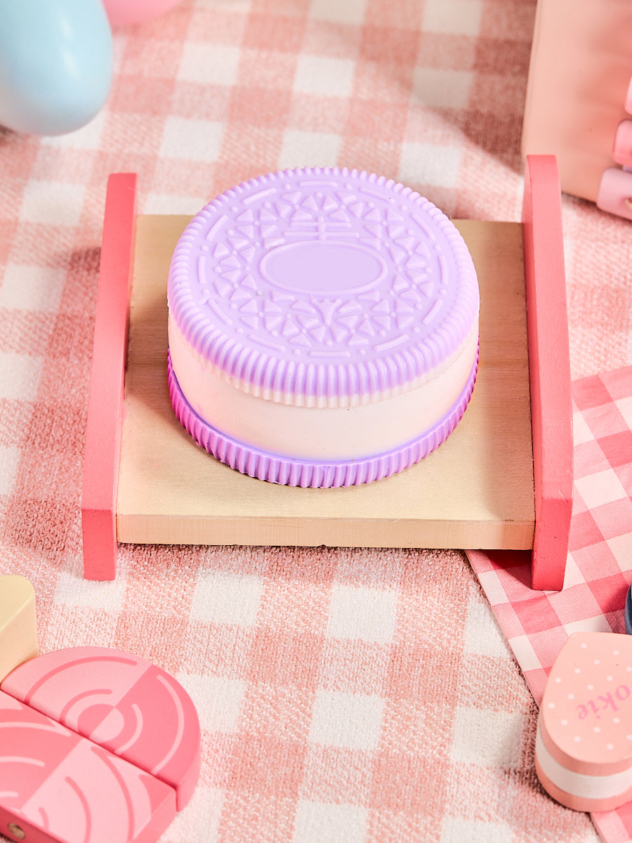 Purple-white Cookie Sandwich Sandwich Taba Squishy - Image 8