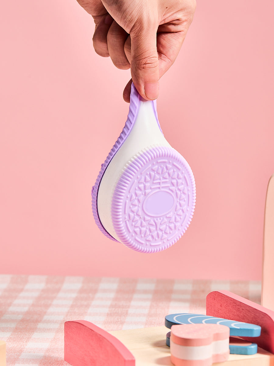 Purple-white Cookie Sandwich Sandwich Taba Squishy - Image 4