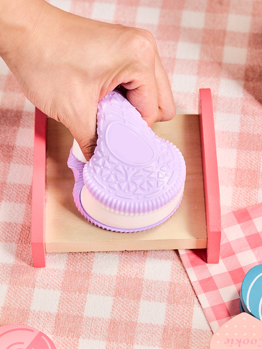 Purple-white Cookie Sandwich Sandwich Taba Squishy - Image 7