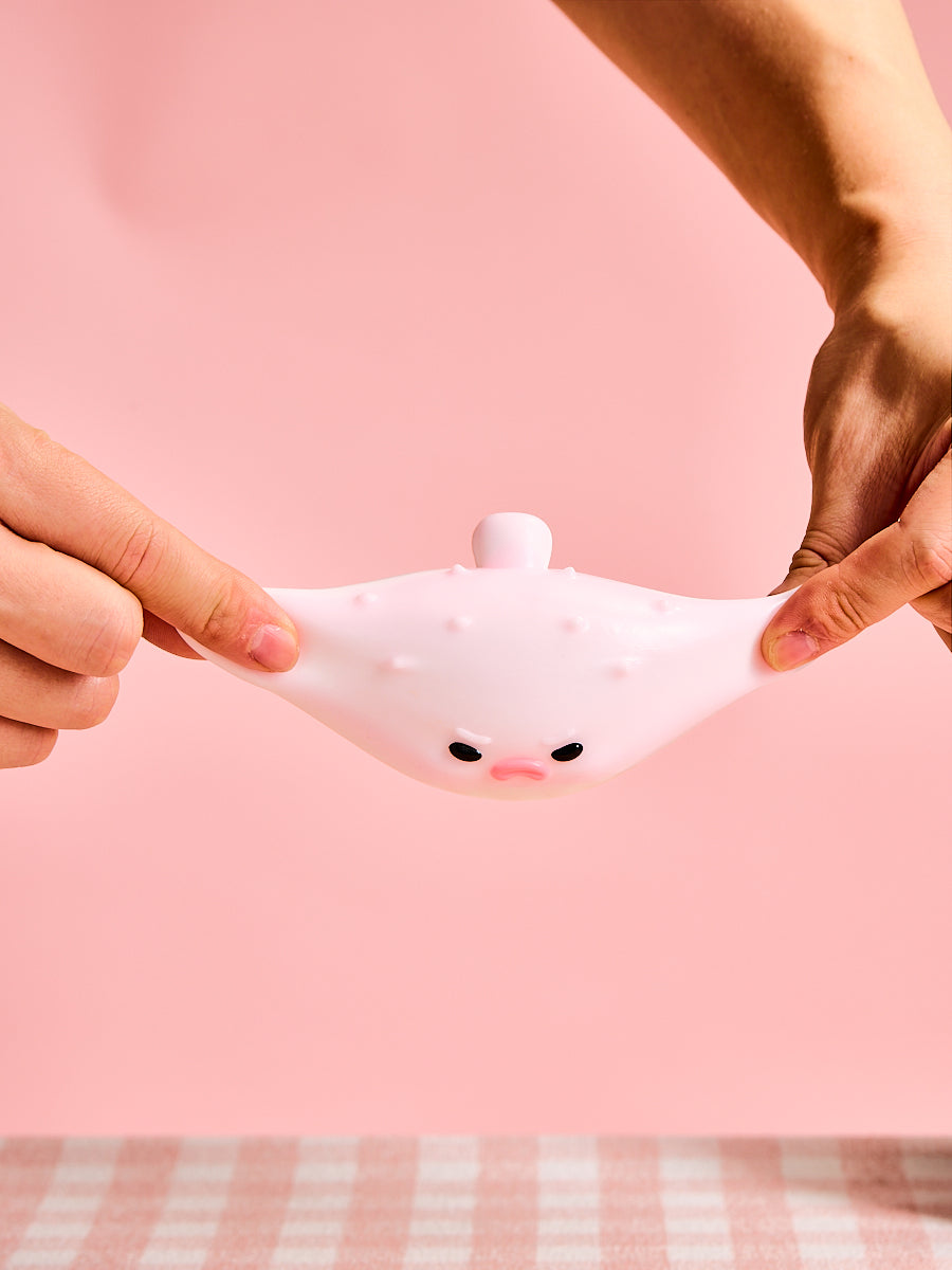 Pink Pufferfish Taba Squishy - Image 3