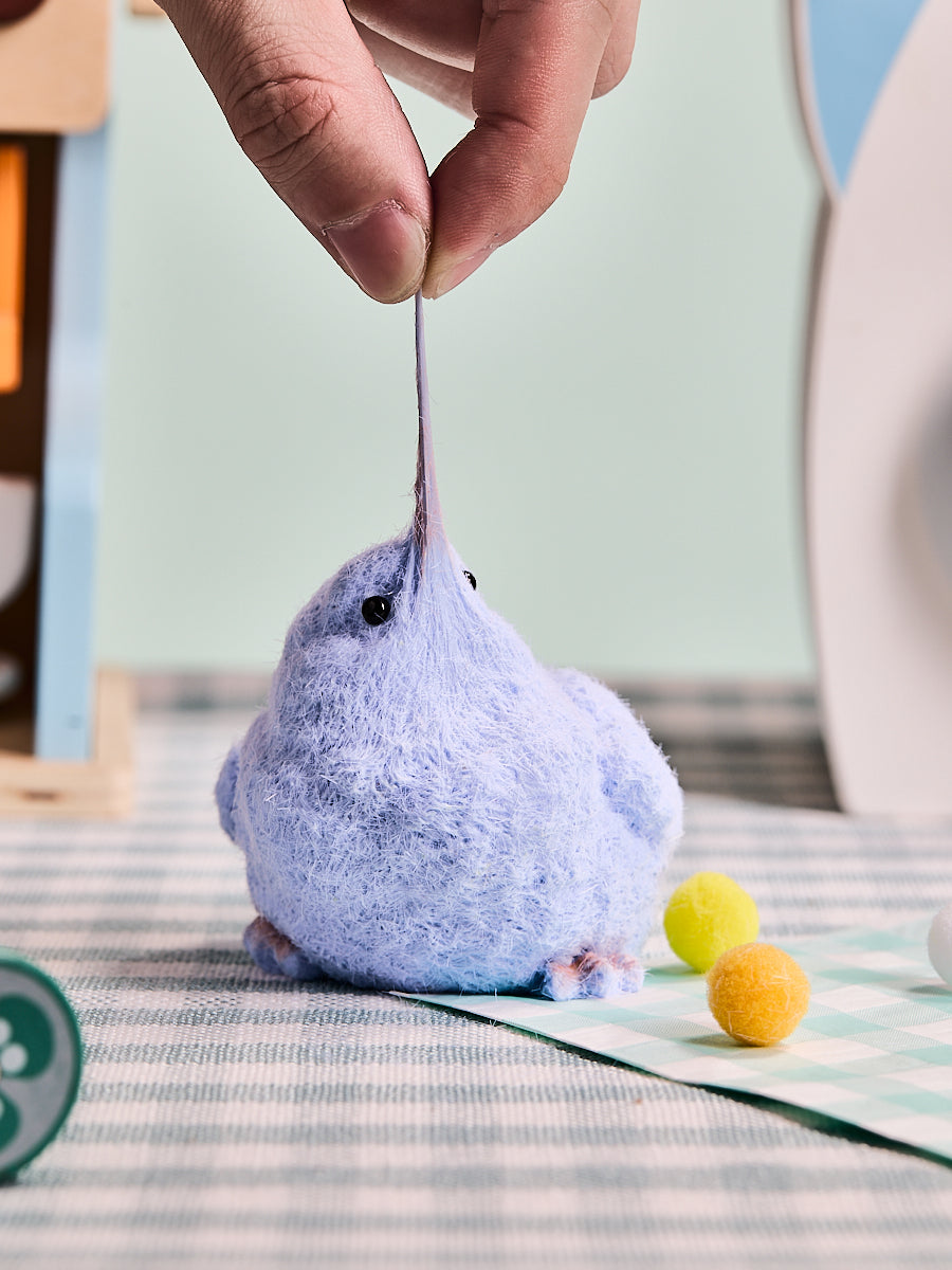 Flocked Purple Chick Taba Squishy - Image 3
