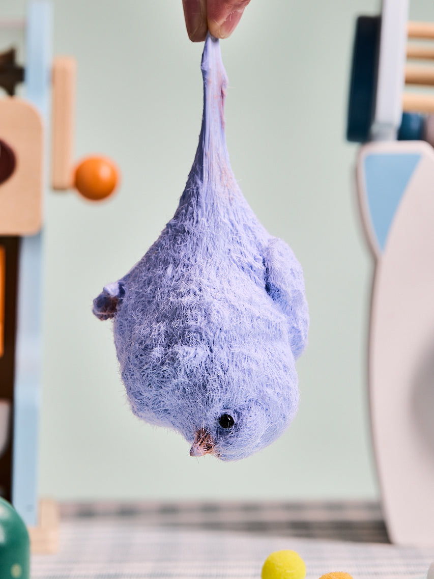 Flocked Blue Chick Taba Squishy - Image 5