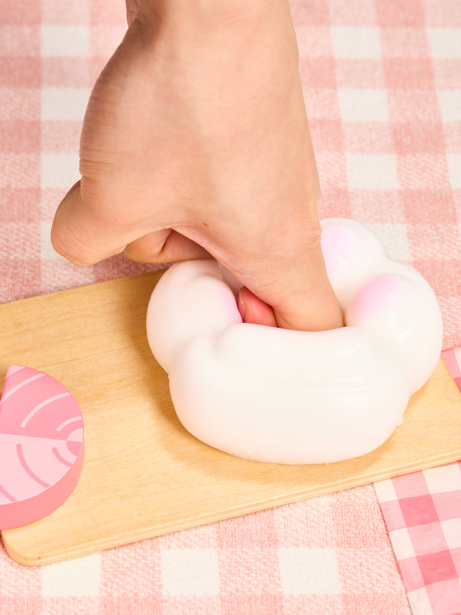 Big White-pink Paw Taba Squishy - Image 7