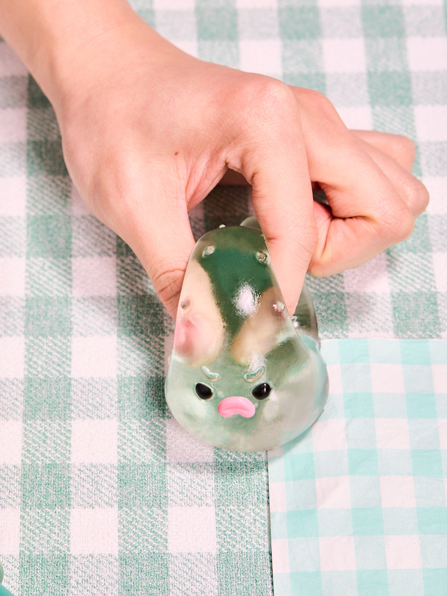 Transparent-green Pufferfish Taba Squishy - Image 3