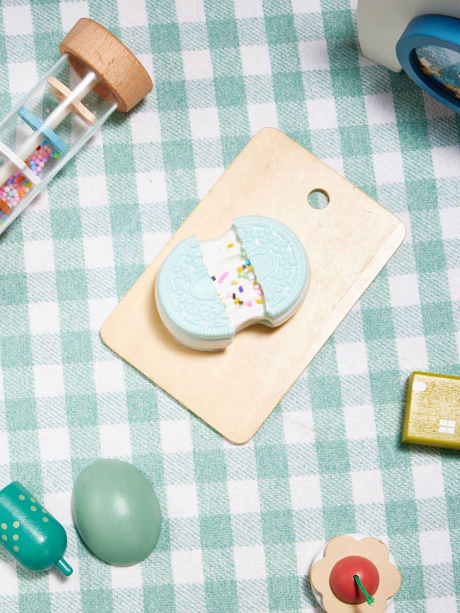 White-blue Stretchy Cookie Sandwich Taba Squishy - Image 7
