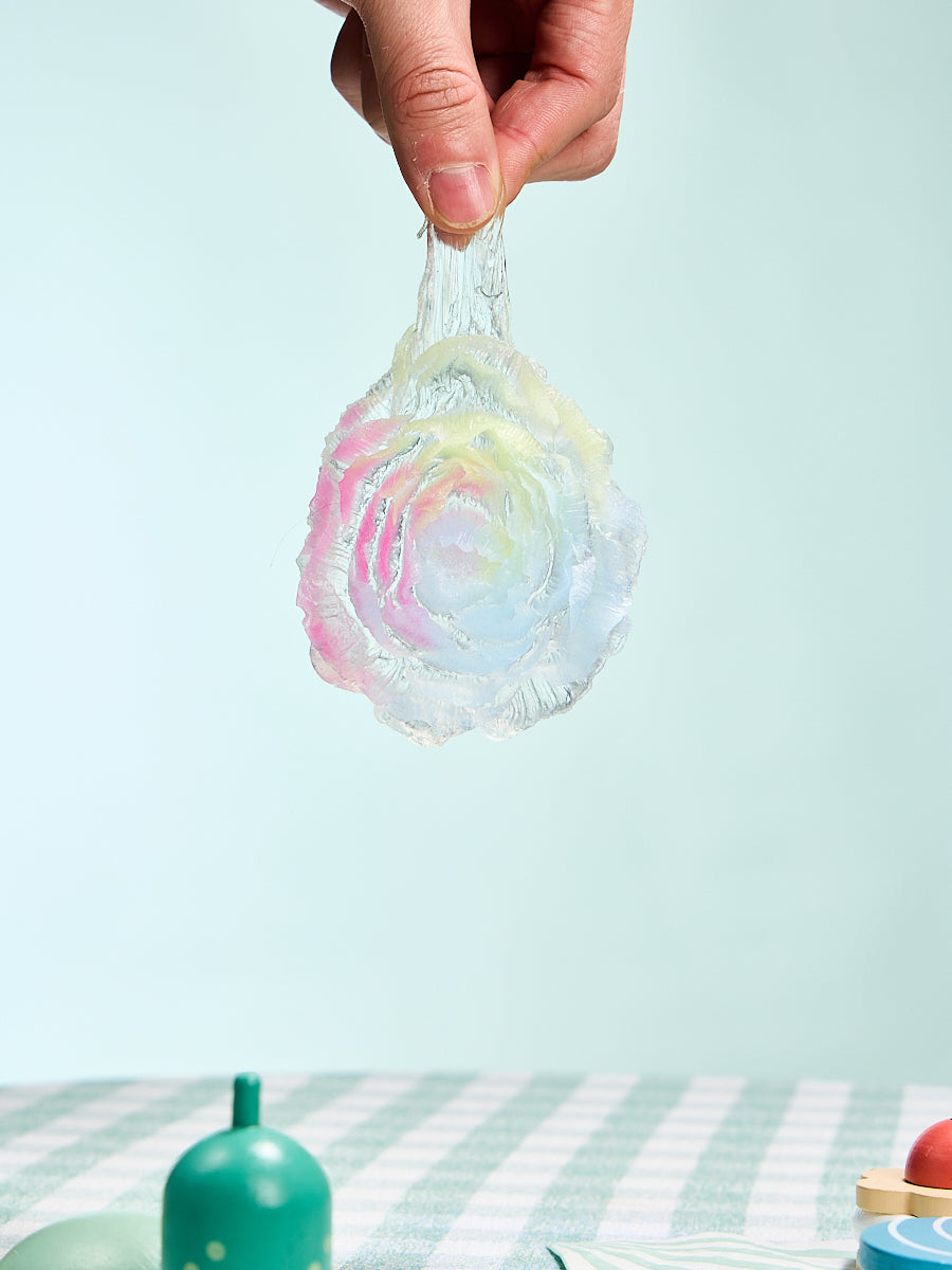 Transparent-colorful Peony Flower Taba Squishy - Image 4