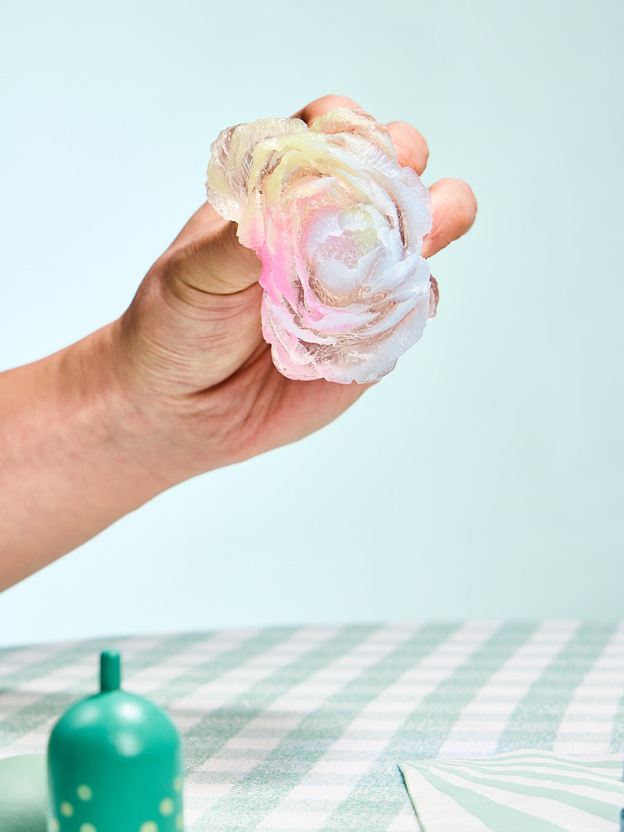 Transparent-colorful Peony Flower Taba Squishy - Image 2