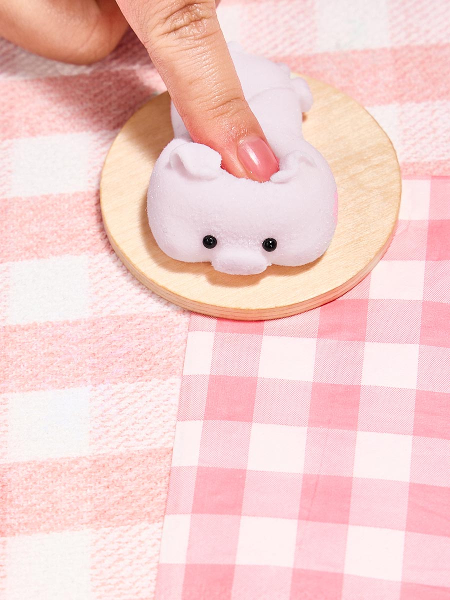 Flocked Mini Pink Pig Taba Squishy - Image 8