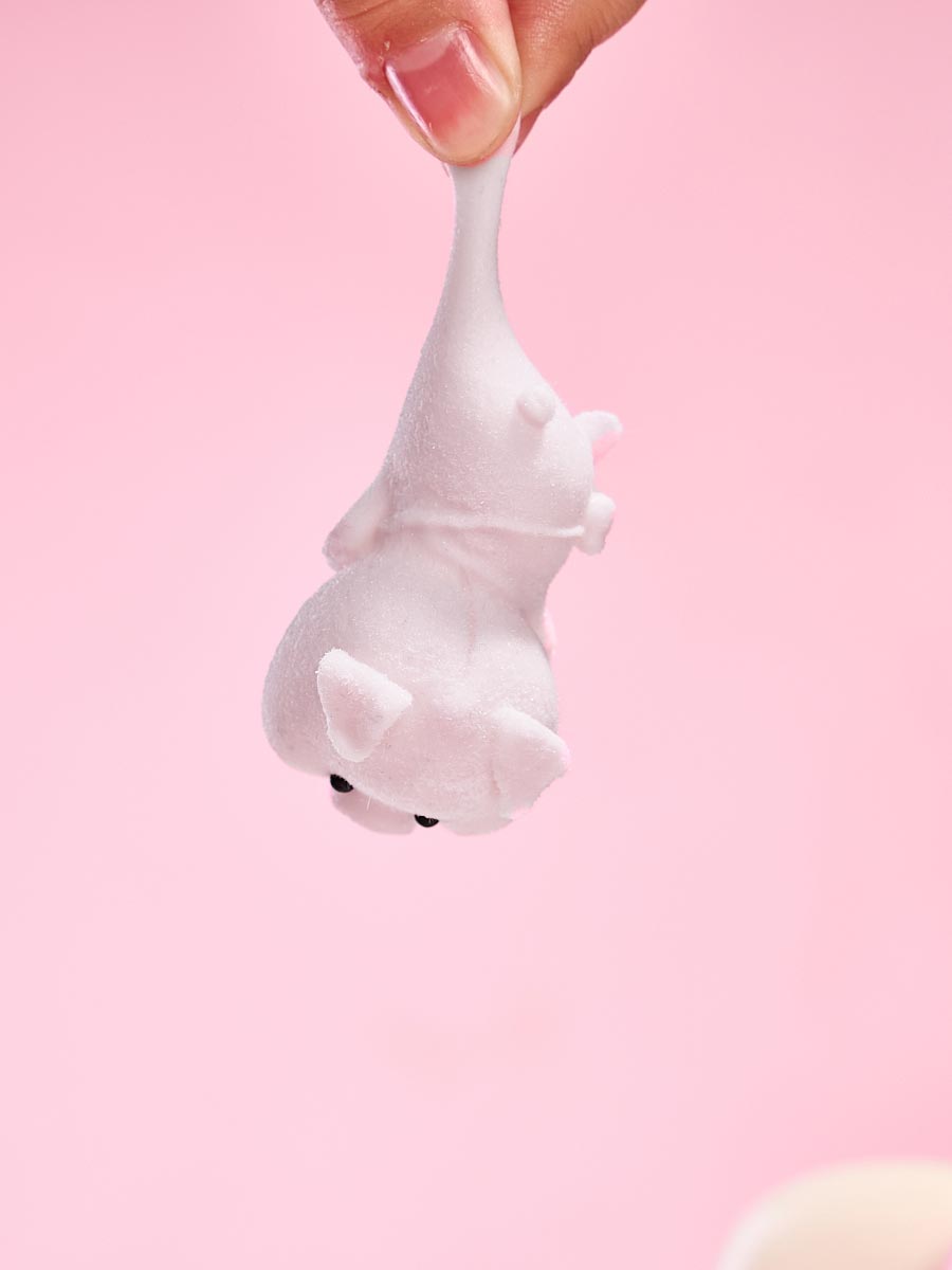 Flocked Mini Pink Pig Taba Squishy - Image 3