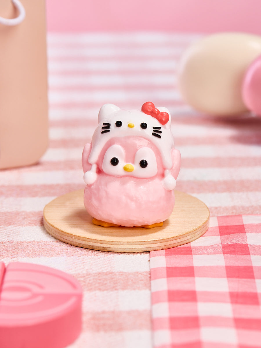 Cute Penguin with Kitten Hat Taba Squishy - Image 8