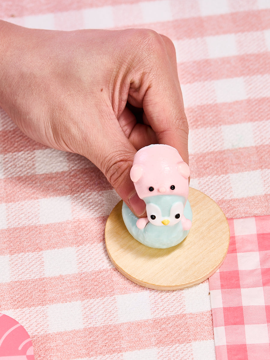 Cute Penguin with Pig Hat Taba Squishy - Image 6