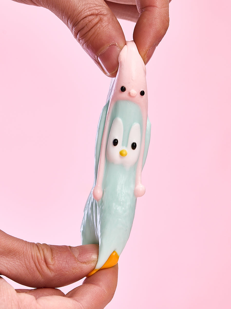 Cute Penguin with Pig Hat Taba Squishy - Image 2