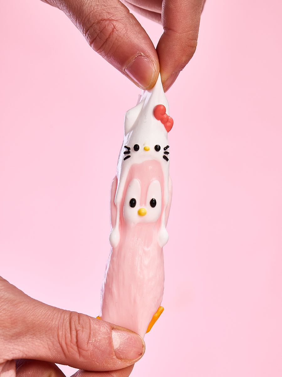 Cute Penguin with Kitten Hat Taba Squishy - Image 2