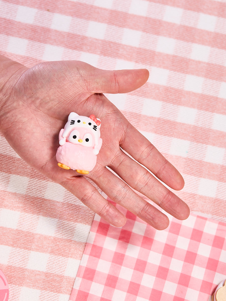 Cute Penguin with Kitten Hat Taba Squishy - Image 4
