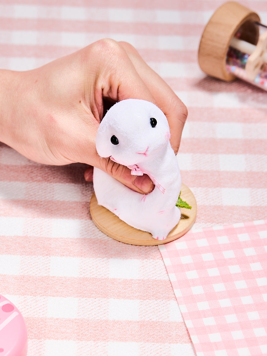 Flocked Cute Bunny with Bow Taba Squishy - Image 5