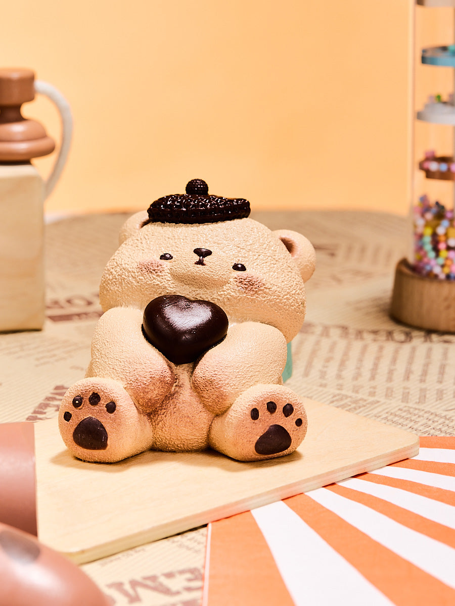 Brown Heart Bear Taba Squishy - Image 7
